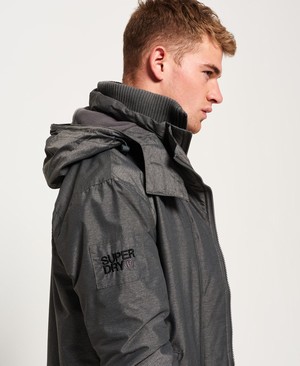 Superdry Pop Cipzár Hooded Arctic SD-Windcheater Férfi Kabát Szürke | BLJQX5489